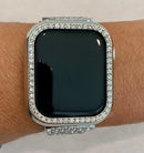 41mm 45mm 49mm Apple Watch Band Series 7-8 Ultra Silver Swarovski Crystals & or Crystal Apple Watch Bezel Cover Faceplate