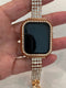 49mm Ultra Apple Watch Band Women Rose Gold 41mm 45mm Swarovski Crystals & or Apple Watch Case Cover Smartwatch Bumper Bling Iwatch Candy