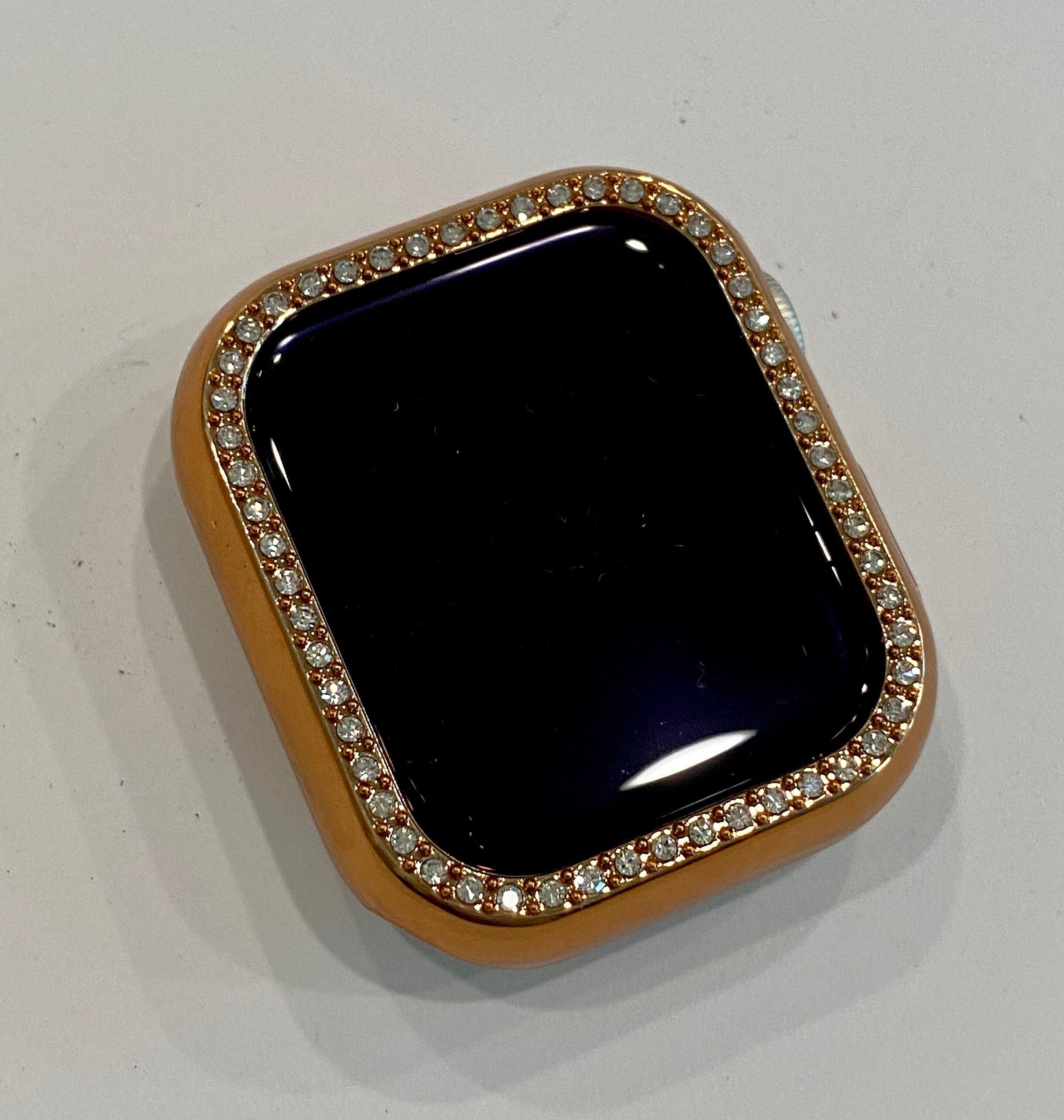 Ultra 49mm Apple Watch Cover 41mm 45mm Series Rose Gold Swarovski Crystal Apple Watch Case Smartwatch Bezel Bumper Apple Watch Bezel