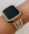 Ultra 49mm Apple Watch Band Rose Gold 38mm-45mm Crystals Stainless Steel & or Apple Watch Bezel Cover Smartwatch Bumper