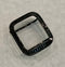 Series 1-8 Black Apple Watch Band Stainless Steel & or Lab Diamond Bezel Baguettes 38mm 40mm 41mm 42mm 44mm 45mm Smartwatch Bumper Bling