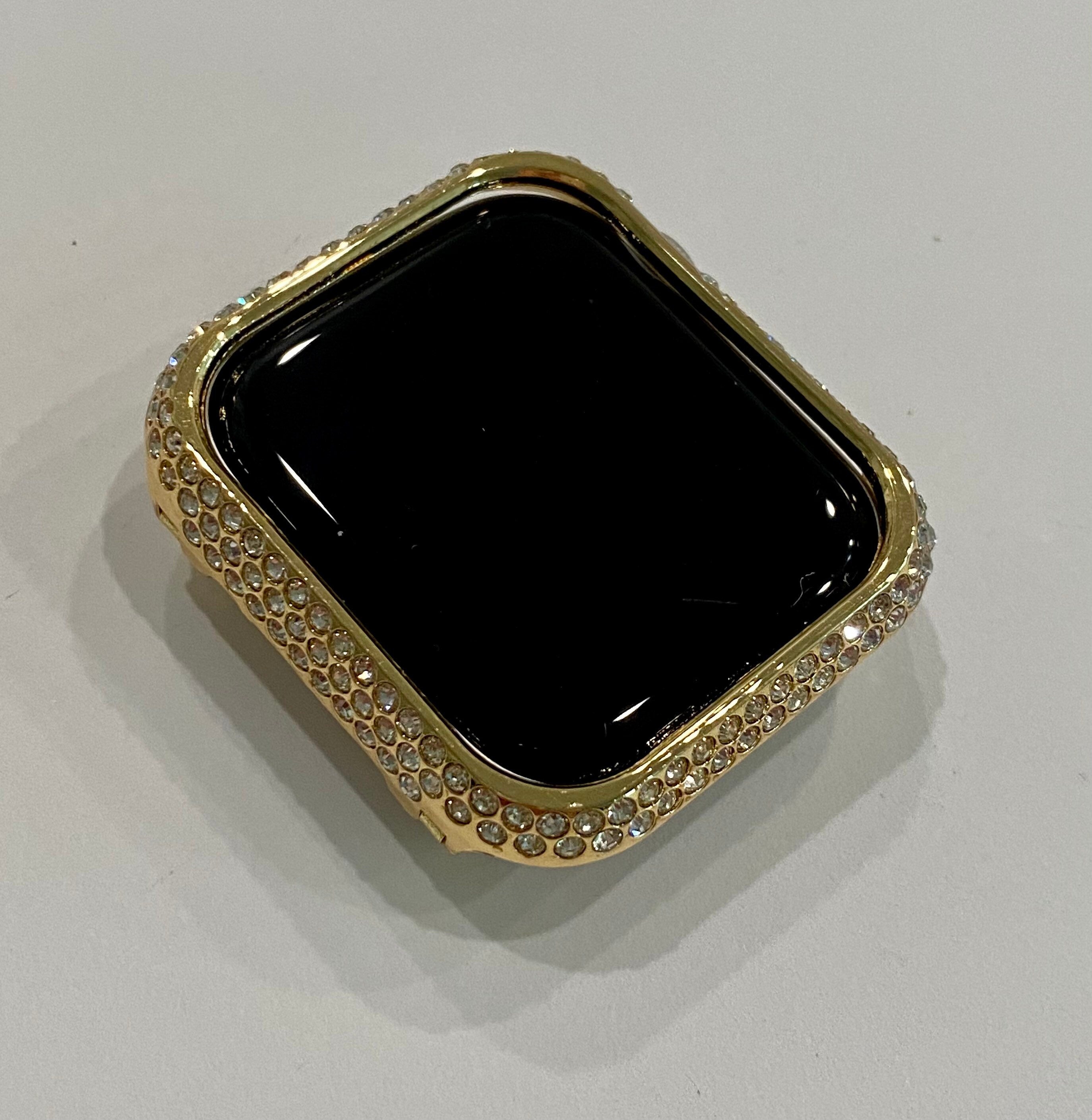 Apple Watch Band Womens 41mm 45mm Silver or Gold Swarovski Crystals & or Apple Watch Bezel for Iphone Watch Bling Iwatch Case