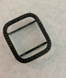 41mm 45mm Apple Watch Band Series 7-8 Stainless Steel & or Black on Black Lab Diamond Bezel Cover Iwatch Bumper Series 1-8 SE