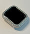 Silver Apple Watch Cover 40mm 41mm 44mm 45mm, Apple Watch Case 3 Rows of Lab Diamond Baguettes, Iphone Watch Bezel Bumper Bling, Iwatch