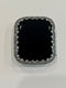 Black Apple Watch Bezel Cover 38mm 40mm 41mm 42mm 44mm 45mm 49mm Ultra Women Lab Diamond Iwatch Bumper Case Bling Series 2-9 SE