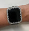 Apple Watch Band Womens Black Leather & or Apple Watch Case Crystals Apple Watch Cover Iwatch Watch Candy Bling 38mm-45mm Series 9