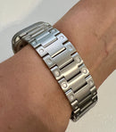 Apple Watch Band 49mm Ultra Stainless Steel Mens Apple Watch Straps Ultra 49mm Silver Iwatch Candy 42mm 44mm 45mm