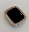 Luxury Apple Watch Band Womens Rose Gold, Iphone Watch Band Crystal & or Apple Watch Cover Baguette Lab Diamond Iwatch Case Bling