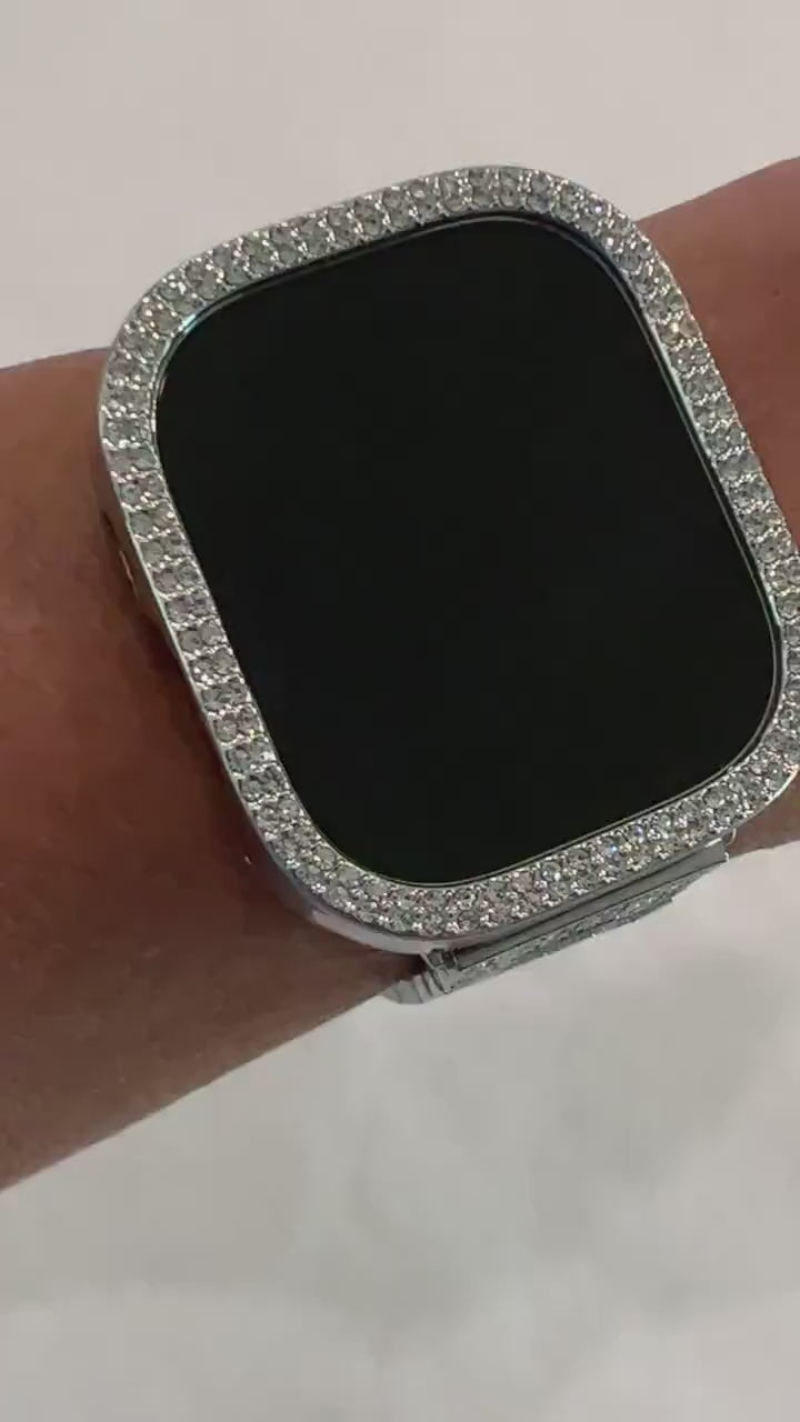 Series 10 Apple Watch Band 42mm 46mm Swarovski Crystal Bracelet & or Apple Watch Cover for Iphone Watch Apple Watch Face Protector 38mm-49mm