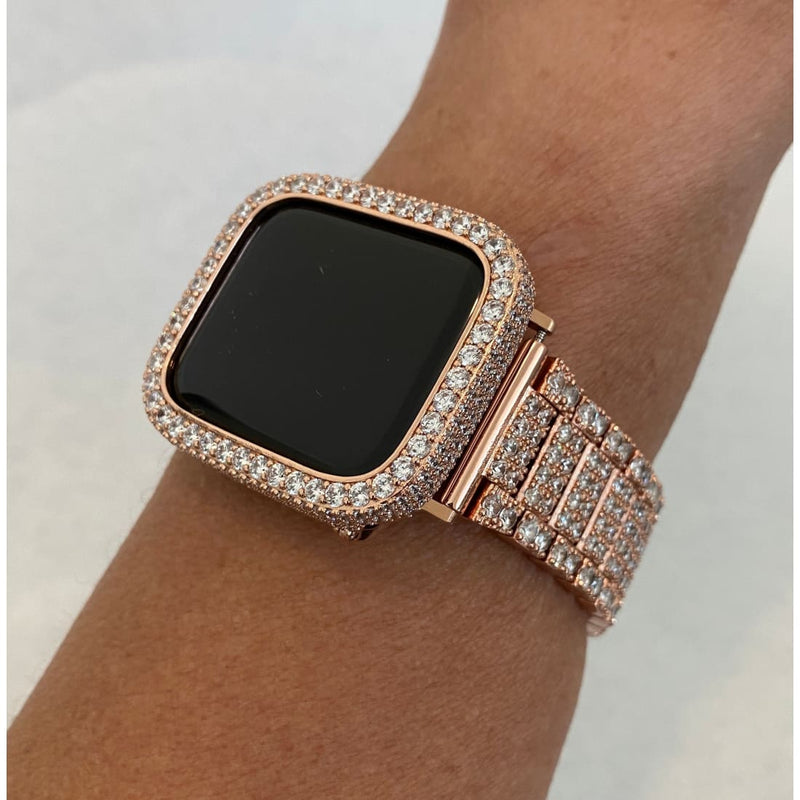 Iwatch Candy - 41mm 45mm Bling Apple Watch Band Rose Gold – Apple