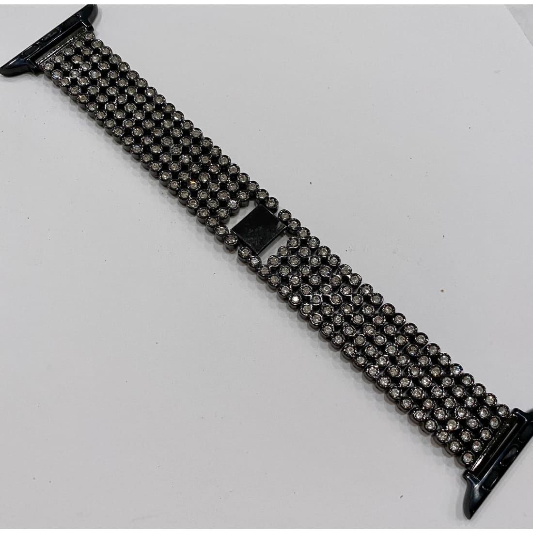 Apple Watch Band 41mm 45mm 49mm Ultra Black with Swarovski Crystals & or Crystal Bezel Cover Smartwatch Bumper Bling Series 7-8