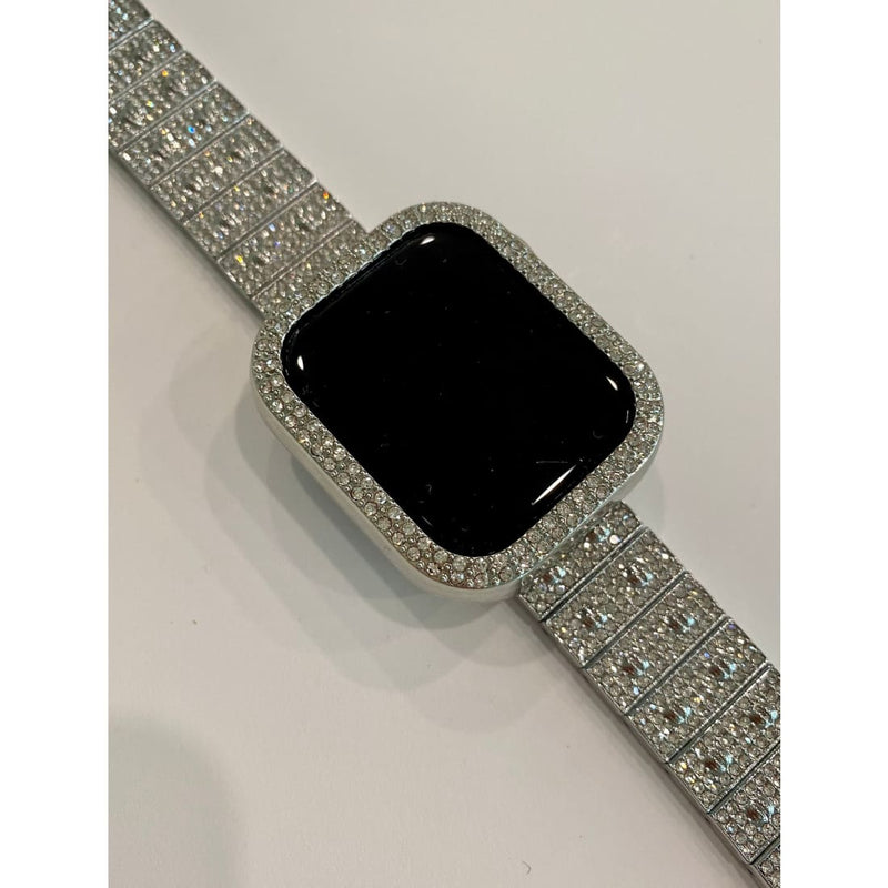 49mm Ultra Apple Watch Ultra Crystal Band and or Silver 2 Row