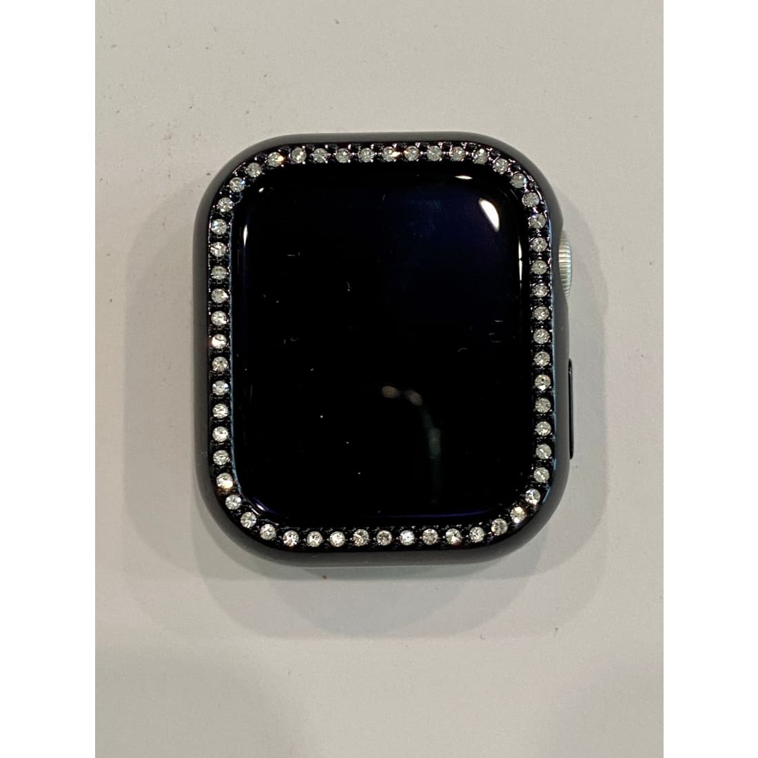 Black Apple Watch Band Series 7 Swarovski Crystals 41mm 45mm & or Crystal Apple Watch Bezel Cover Faceplate