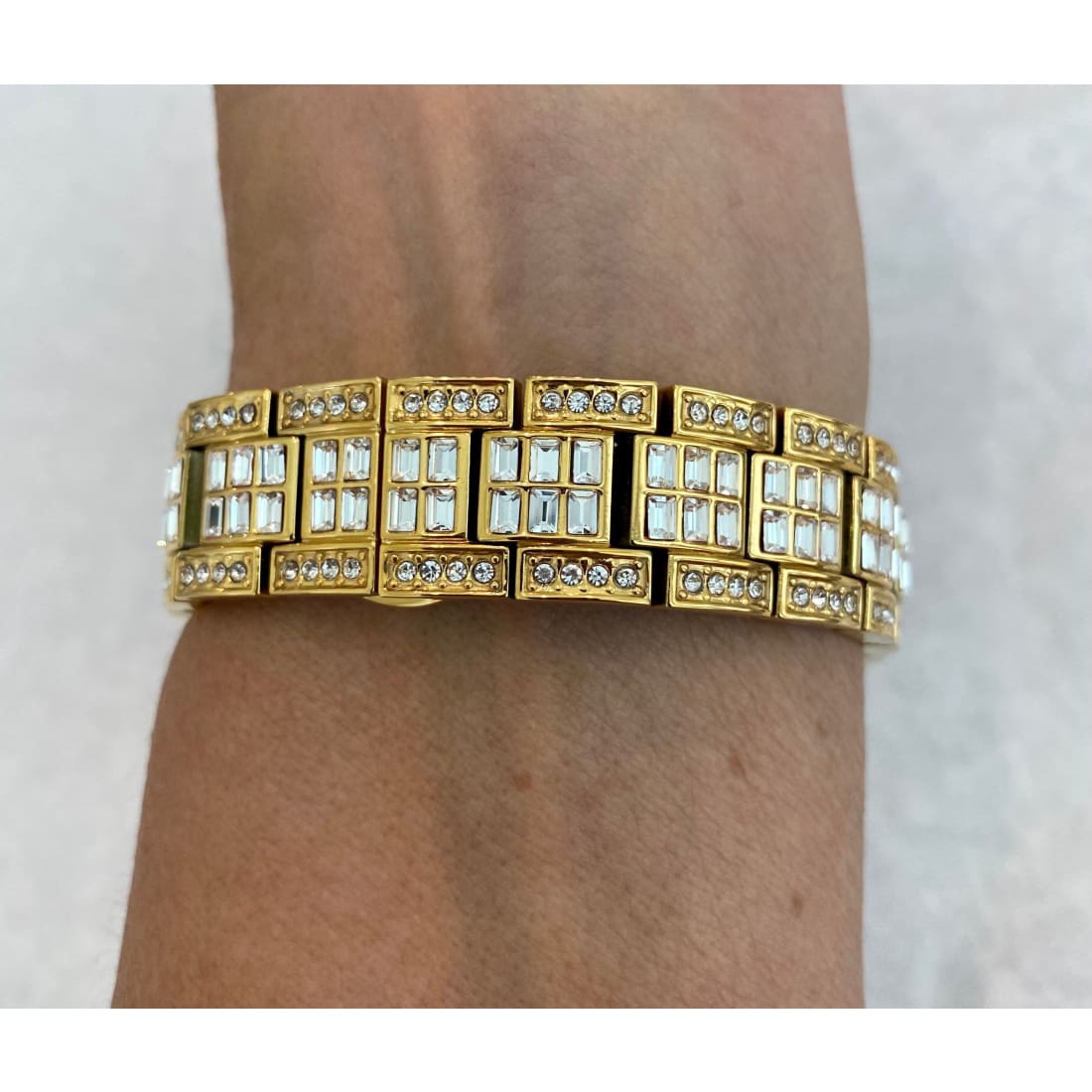 Series 1-8 Apple Watch Band 41mm 45mm Swarovski Crystals Baguettes & or Lab Diamond Bezel Bumper Cover 38mm-44mm Smartwatch Gold